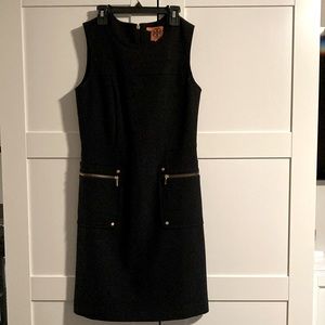 3 for $100! Black sleeveless wool Tory Burch sheath dress